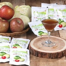 자연식품 자연을 먹은 사과양배추즙 100ml x 100포, 100개, 1개당 100ml
