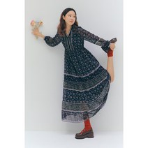 [국내정식매장] 써스데이아일랜드 원피스 브이넥 보더 믹스 (T226MOP145W)