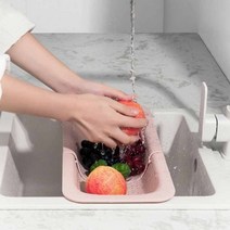 수세미 예쁜 수저통 물빠짐 그릇 싱크대트레이 그레이