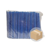 7/21 개별 일자 스트로우 블루 500개입(개별 일자빨대/파랑), 1box(10000개)