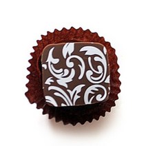 [큐피드메이드] 초콜릿전사지 아라베스크전사지 (화이트색상) - 10장