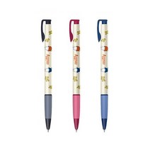 동아 미피 유성볼펜 0.38mm 미피펜 캐릭터볼펜, 레드