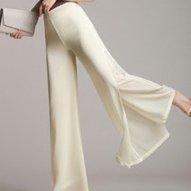 soooooo몰_G124553 (3XL까지) 옆트임 이중쉬폰 와이드팬츠 쉬팬츠 쉬바지 트임 정장_더수sSHOP