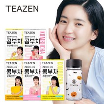 티젠 김태리 콤부차 5가지맛 혼합 50스틱 + 보틀증정 (레몬 피치 베리 유자 파인애플), 1세트