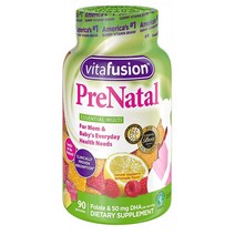 [비타퓨전] 임산부용 비타민 프리네이탈 90구미X2병 Vitafusion PreNatal