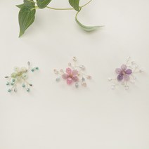 보민 브로치(그린 핑크 퍼플)