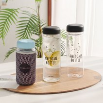 어썸 보틀+파우치 세트 (마이너스옵션), 3.트라이탄 300ml (뚜껑 블루)_보틀 디자인 랜덤