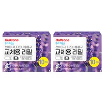 불스원 폴라프레쉬 선바이저 리필 10개입 2개, 라벤더향