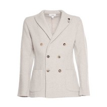 LARDINI 헤링본 더블 블레이저