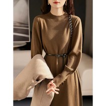 이너 니트 원피스 여추 겨울 2023년 기질 양기 하프 니트 이너 스커트 자녀