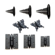 옛날대문경첩 전통한옥문장식 나비겉경첩 분리형, 11.숨은경첩4-12블랙23x63x14 좌측용