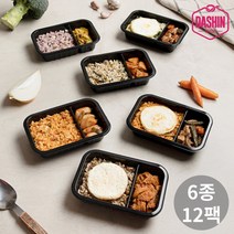 [다신샵] 더 가벼운 리셋도시락 6종 12팩 / 저칼로리 2주식단, 00_6종 혼합 12팩 (맛별 2팩씩)