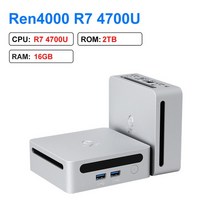 2023GenMachine게임용미니PC Ren40004700U AMDRyzen7CPU2.0GHz 최대Windows10/11DDR4WiFi6신, 0816GB2TB_01미국