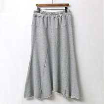 데일로엔 여성용 허리밴딩 삼각절개 A라인 여성 스커트