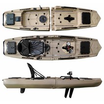 조립식 콤비네이션 페달 보트 카약 카누 1인용 2인용 3인용, 페달이 있는 세그먼트 결합 페달 보트 싱글 A