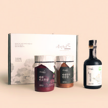 시흥장독대 전통장류셋트2호(연된장 + 연고추장 + 한식간장 각 350g) 국산대두, 1개, 각 350g