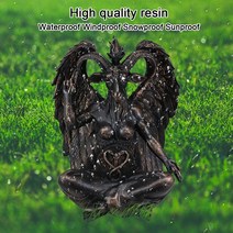 종교 조각상 오브제 기독교 사탄 염소 Baphomet 동상 수지 입상 장식 교회 안식일 조각 홈 종교, 01 L