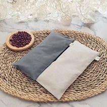 천연 국산 팥주머니 찜질팩 팥 핫팩 안대 눈찜질 손목 곡물, 토프베이지