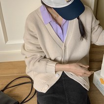 [제작] 쿠리즈 루즈핏 니트 가디건 68721 빅사이즈 여성의류