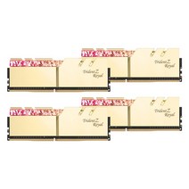 [G.SKILL] 지스킬 DDR4 64GB PC4-28800 CL14 Trident Z ROYAL 골드 (16Gx4)