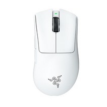 레이저 무선마우스 게이밍마우스 무선마우스추천 Razer-DeathAdder V3 Pro 무선 게임용 마우스 게이머 63g, 01 White, 한개옵션1