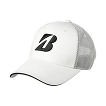 191162 골프모자 브리지스톤 골프 CPG314 남성 프로 모델 하프 메쉬 캡, Free Size, 화이트(WH)