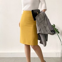 네모 테라 베이직 데일리 H라인 하프 스커트