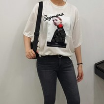 뷰티여성스팽글티셔츠블링블링티셔츠프린트반팔티