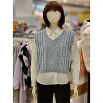 소이주니어 NC13 케이블크롭니트조끼 23S5053