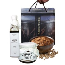 (선물)경북 명품 집 묵은 된장 간장 선물세트(국내산) 시골 합천 예찬 봉화 경상도 옛날 수제 조선 된장