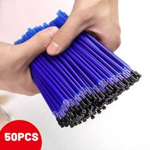 50 개/몫 매직 지울 수있는 펜 리필 젤 액세서리 0.5mm 블루 블랙 잉크 쓰기 도구 사무실 학교 막대, 03 Blue
