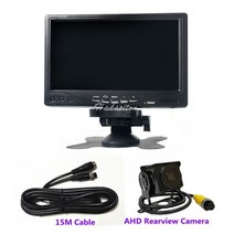 룸미러 백 미러 dvr 비디오 레코더 대시캠 자동차 차량용 블랙박스 대쉬 캠 7인치 IPS 스크린 AHD 모니터 헤드레스트 모니터 2개의 입력 지원 AHD 카메라 옵션, 협력사, cam1 Reverse15M 포함