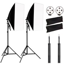 소프트박스 사진 소프트 박스 조명 키트 4 개 램프 50x70CM 장비 E27 베이스 스튜디오 촬영, CHINA_EU
