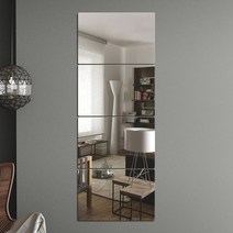 부착식 아크릴 거울 4p_20x30 인테리어 안전 벽거울, 상세 참조