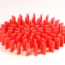 토도리브로 원목 도미노 100pcs 리필용 8종 택1, 주황