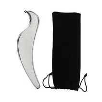 순환 부종 도수 물리 괄사 안마기 마사지 IASTM 그라스톤 치료 건 헬스 관리 스테인레스 스틸 림프 툴 근막이완술 발, 직사각형