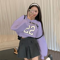 [자체제작] 엔조잉 크롭 맨투맨