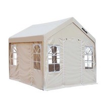 근로자 휴게실 간이설치 천막 임시휴게소 실외 흡연장, 녹색 3x3m