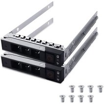 2.5인치 0DXD9H SAS SATA 하드 드라이브 HDD 트레이 캐디 델 14세대 G14 R440 R540 R640 R740 R740xd R840 R940 R6415 R7425, 2-PACK