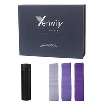 Yenwily 저항 밴드 3개 세트 - 물리 치료 요가 홈진 운동용 물병 473.2ml (16온스)