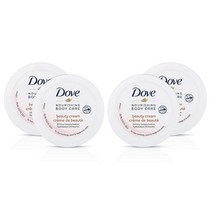 Dove 너리싱 바디 케어 페이스 핸드 앤 바디 뷰티 크림 일반 및 건성 피부용 로션 24시간 보습 700ml(2.53온스) (3팩), 2.53 Fl Oz (Pack of 4)