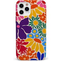 Casetify 케이스티파이 아이폰 12 프로 플로랄 케이스 메이트 확인 데이지 바둑, R