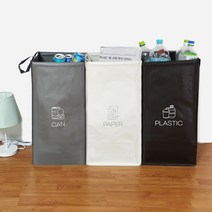 분리수거 재활용 분리수거함3P대형 30×30×60cm 분리수거백 가정용재활용 타포린, 재활용 분리수거함3P(대형)