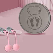 실내 점프 로프 매트 충격 흡수 방음 가정 두꺼운 피트니스 특수 미끄럼 방지 스포츠 음소거 전문 요가 매트, 와인 레드【직경60cm】