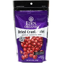 오가닉스토리 [오가닉스토리] 에덴 유기농 건조 크랜베리 113g, 1개