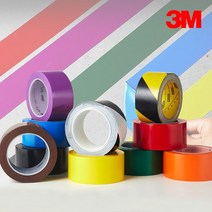 3M 정품 471 5702 라인 비닐 테이프 (50mm x 33m), 노랑/검정