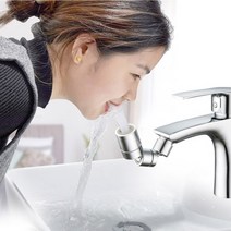 (니양몰) 합리적인 절수 기능 물튀김 방지 깔끔한 디자인 720도 회전 세면대 수도꼭지 욕실 수도꼭지