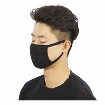 국산 패턴 면 마스크 [W7981CB], 화이트, 본상품선택