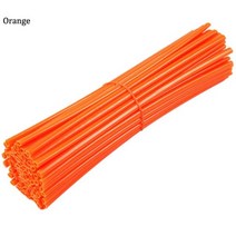 자전거 스포크 홀스터 타이어 장식 림 보호 커버 자전거 및 오토바이에 적합 17 cm 24cm 72 개, Orange_170mm