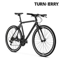 [무료완조립] 알톤 턴베리 썸원 하이브리드 자전거 시마노 21단 700C 알루미늄 출퇴근 자전거, 블랙_460, 미조립